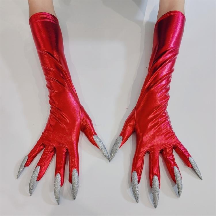 Practical Halloween Paws Gloves Stretchy Fabric Scary Costume Party Gloves for Roleplay Event Theatrical Performances