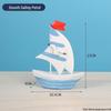 Ocean Style Mediterranean Desktop Wooden Jewelry and Candy Storage Box