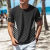 Camiseta de Malla de Seda Helada de Manga Corta para Hombre Secado Rápido Transpirable Ligera Deportiva Gimnasio Entrenamiento Top Cuello Redondo Ajuste