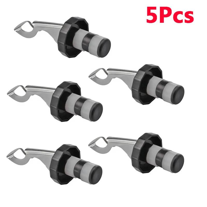 1/5 st Vinstopp Försegling Champagne Öl Kapsyl Öl Korkplugg Vinbevarare Kapsyler Vakuum Fräschhållning Vinflaska Plugg Barutrustning