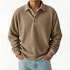 Men's  Casual Outdoor Lapel Corduroy Pullover Long-sleeved Top