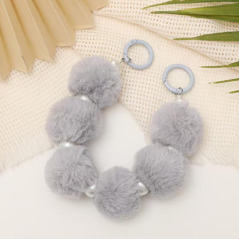 Yi Lian Autumn/Winter Beaded Tassel Handbag & Phone Case with Short Wrist Strap for Women