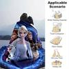 1PC Frozen Elsa & Friends Winter Wonderland Throw Blanket, Seasonal Decorative Blanket, Soft Flannel Throw Blanket, Living Room, Travel, Cam