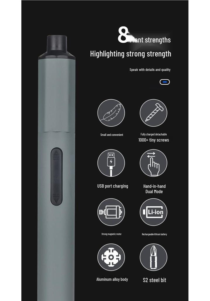 Multi-functional Precision Electric Screwdriver Set for Household, Phone, and Computer Repair
