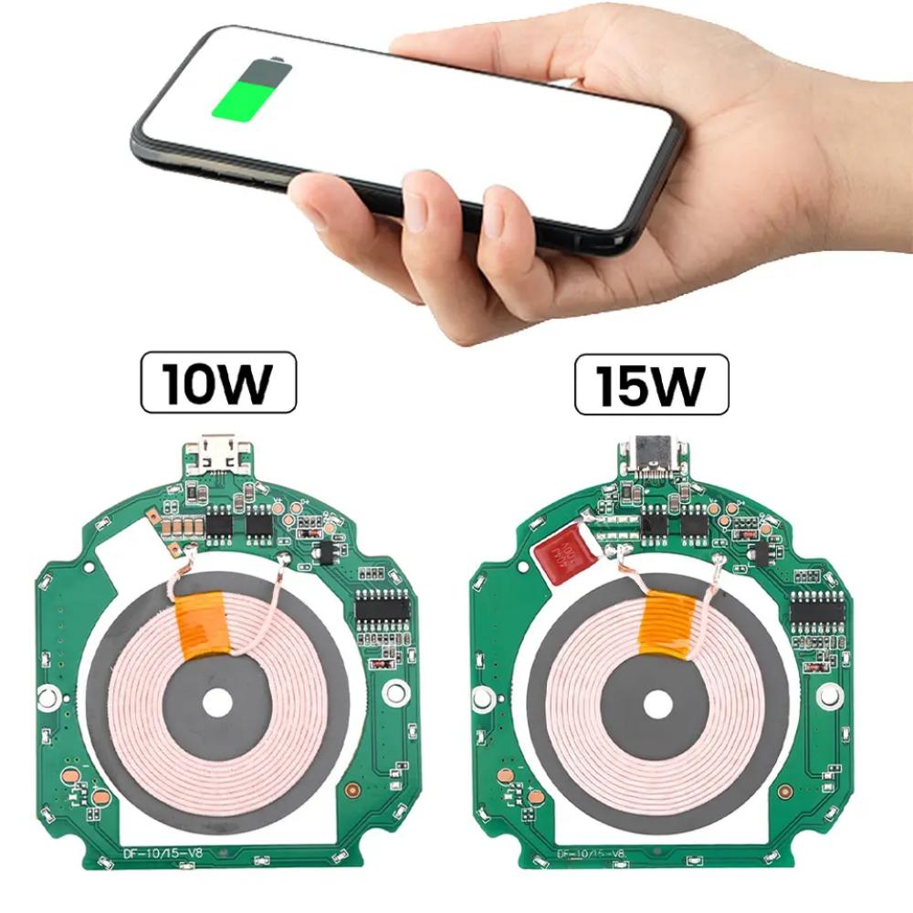 Universal Portable 1/11/11W Fast Charging Wireless Charger PCBA DIY Standard Accessories Transmitter Module Coil Circuit Board