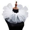 Vintage Neck Ruff Collar Victorian Ruffled Puff Mesh Fake Collar Clown Cosplay Stage Costume Party Pography Accessories