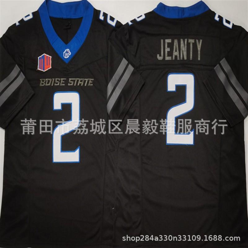 Boise State Broncos NCAA College Football Jersey 2 Jayden Jeanty Embroidered Cotton Blend Uniform Men