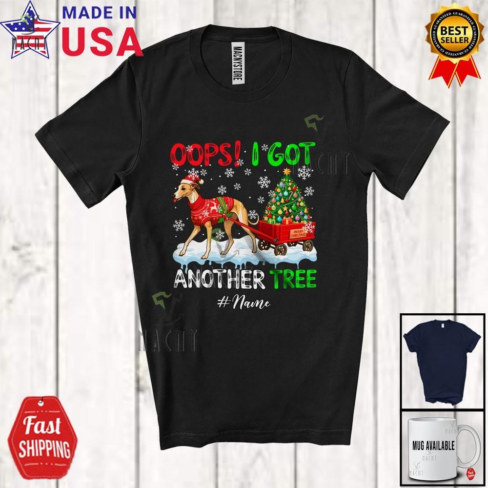 

Custom Name I Got Another Tree Humorous Christmas Santa Whippet Family T-Shirt 4XL