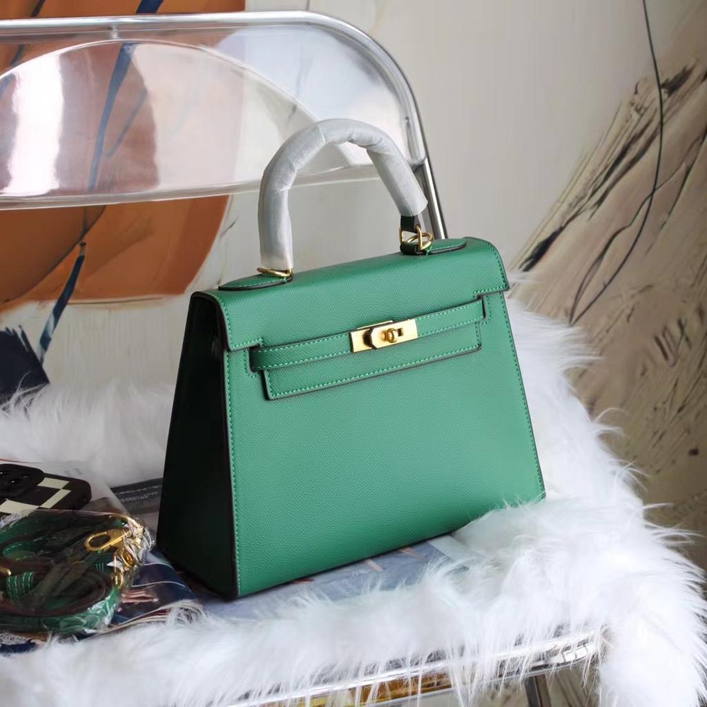 2025 neue High-End-Handtasche der zweiten Generation, leichter Luxus, für Damen, schlicht und vielseitig, Single Shoulder, diagonal zu tragen, Leder Kelli Tasche