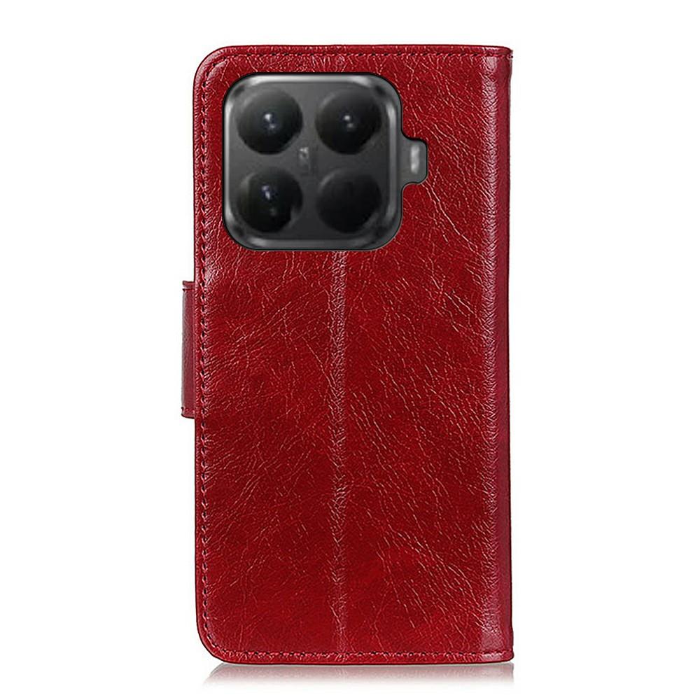 למארז Xiaomi 15T Pro ארנק מעור מפוצל במרקם נאפה כיסוי טלפון