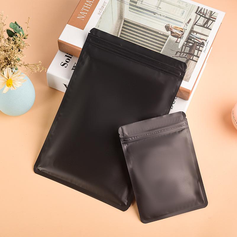 Anti-Oxidation Kleine Schwarze Mattierte Selbstversiegelnde Beutel für Schmuck, Ohrringe, Figuren und Blind Boxen