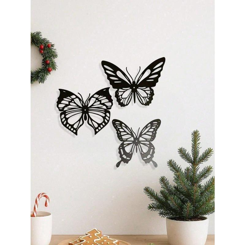 Vintage Metal Butterfly Wall Art Set Boho Farmhouse Home Decor Gift