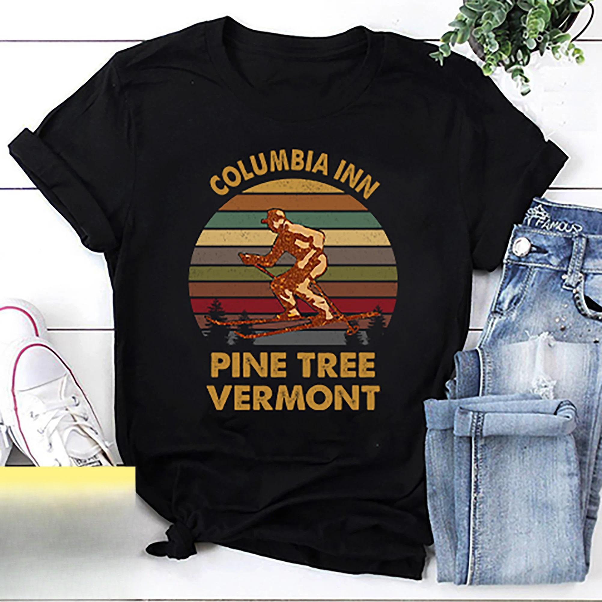 Columbia Hotel Pine Vermont Tshirt White Christmas Shirt Retro Movie Shirt Christmas Movie Shirt Christmas Movie Gift M