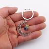 Moon Gravel Grape Crystal Keychain Keyring K54