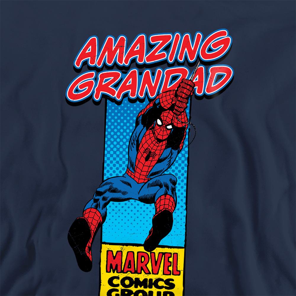 Marvel Comics Mens Amazing Grandad Spider-Man Corner Box T-Shirt