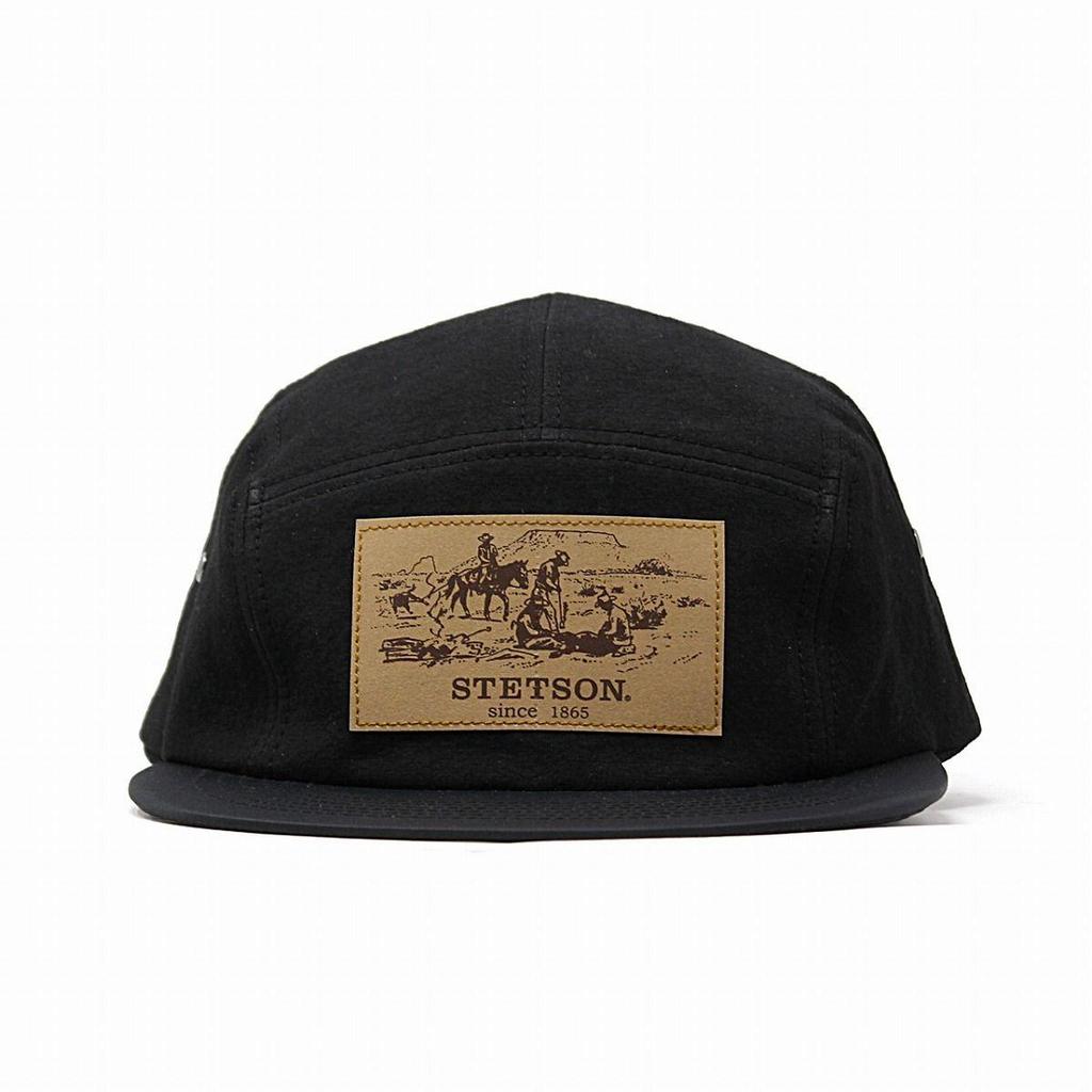 Used STETSON Jet Cap Spring Summer Hat JET CAP Men's Women's Made in Japan Black Father's Day [TB]