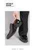 Men's Formal Gold Mirror Brogue Leather Shoes - Large Size, Lace-up Wedding Groom Attire