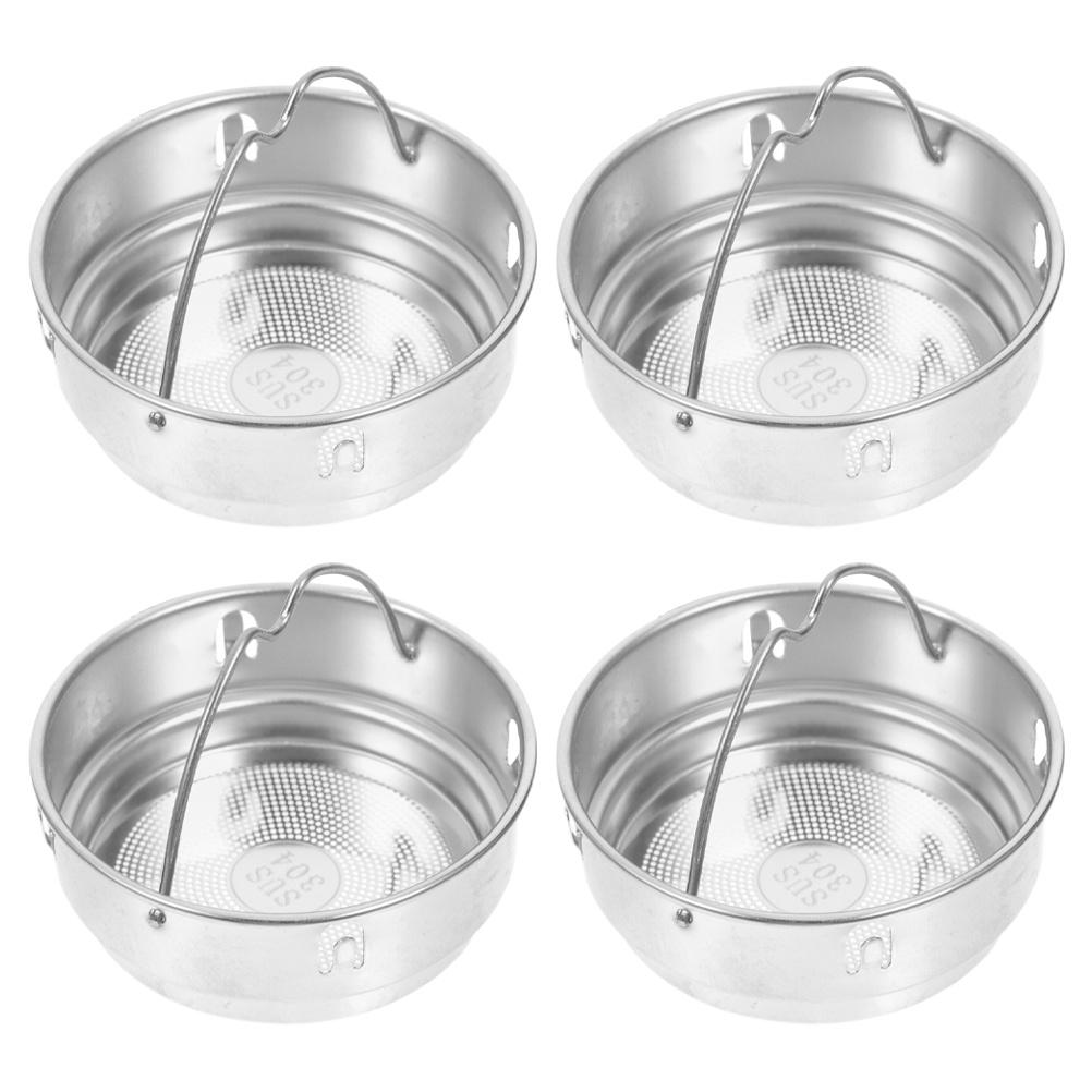 4 шт. Чайные ситечки из нержавеющей стали, сетчатые фильтры, многоразовые фильтры для рассыпного чая, для дома, офиса, путешествий 4.7X4.7X2CM