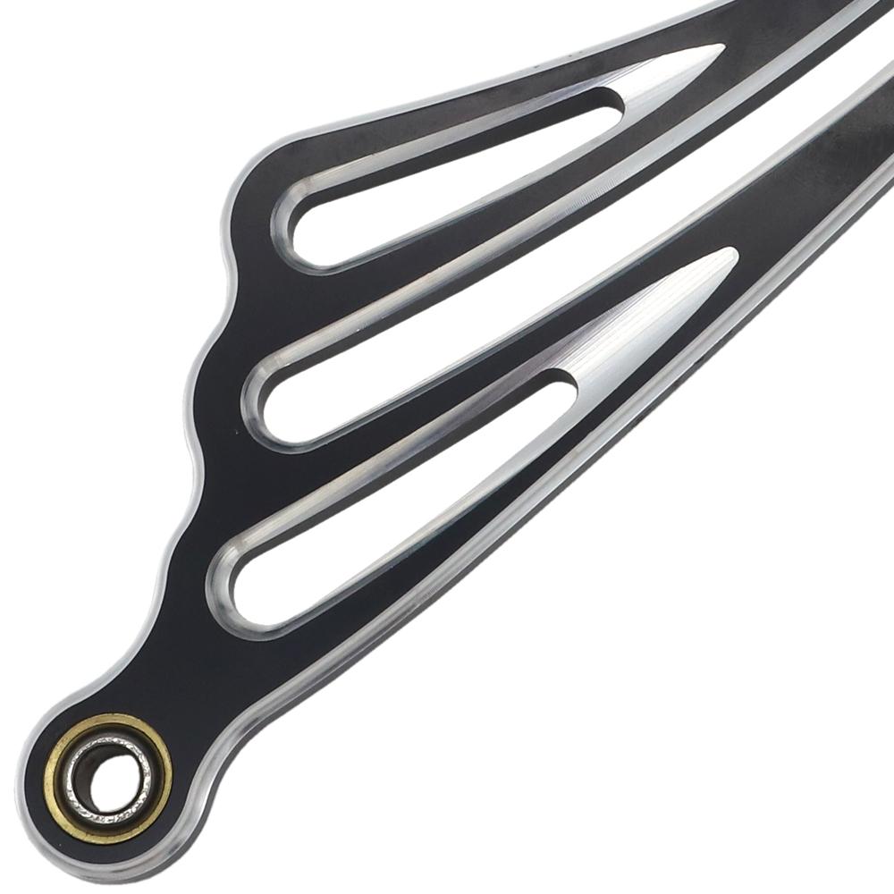 Black Chrome Wing CNC Gear Shift Lever Shift Linkage For Harley Touring Road King Softail Street Glide Trike 1984-15 2016 2017