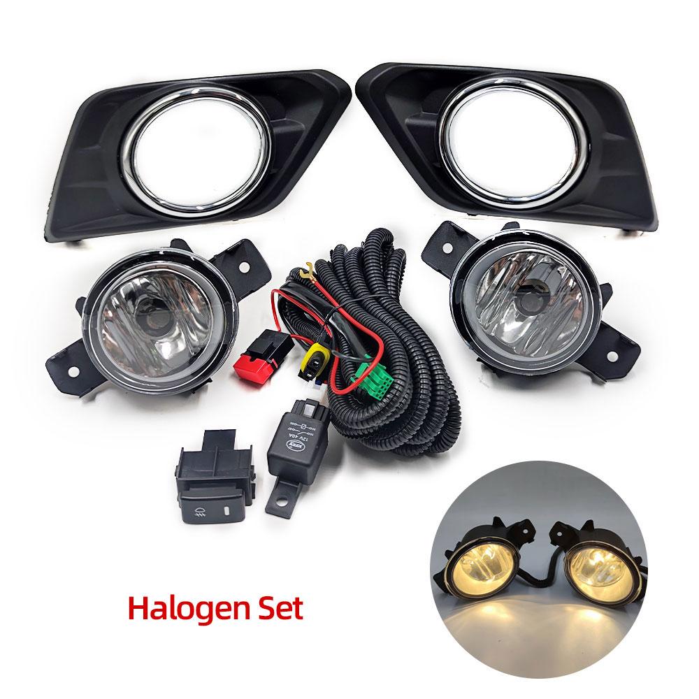 1 Set LED Fog Light For Nissan X Trail X-Trail T32 Rogue 2014 2015 2016 Fog Lights Switch Harness Cover Wiring Halogen Fog Lamps