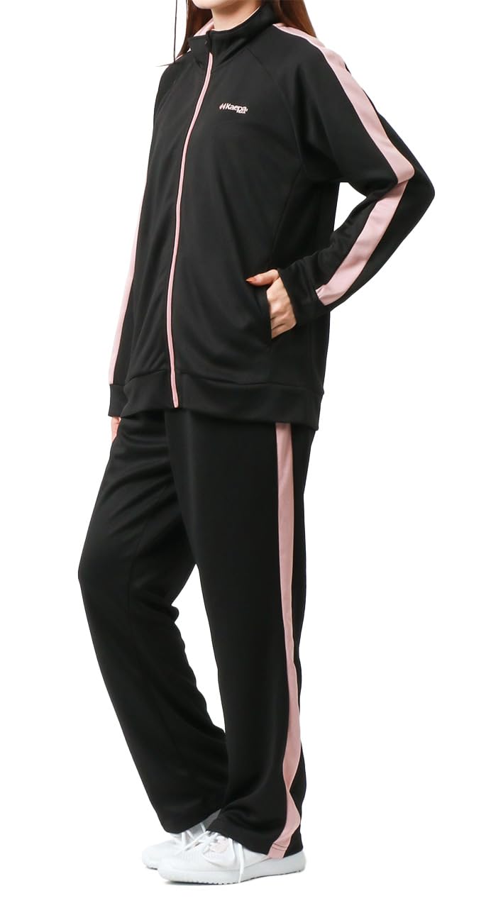 

Kaepa Осенняя спортивная куртка Боковая УФ Длинный Идеально для и Размер LL Женский Комплект, Панели, Влагоотводящая, Быстросохнущая, Защита, Эластичная, Рукав, чёрный