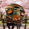 1PC cats quilt Umbrella-8-Rib Reinforced Portable Folding Travel Suitable for All Seasons Outdoor Daily Use  -J0399