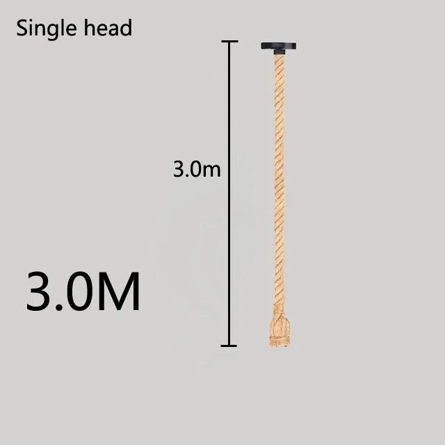 Industrial E27 Vintage Hemp Rope Pendant Lights Attic Personality Indoor Lightings for Loft/Living Room/Bar Pendant Chandelier