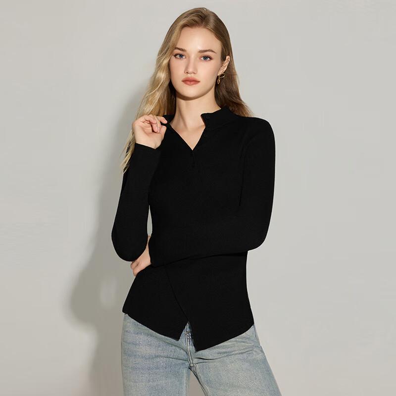 Shetu Women's Roll-Neck Wool Blend Knit Sweater