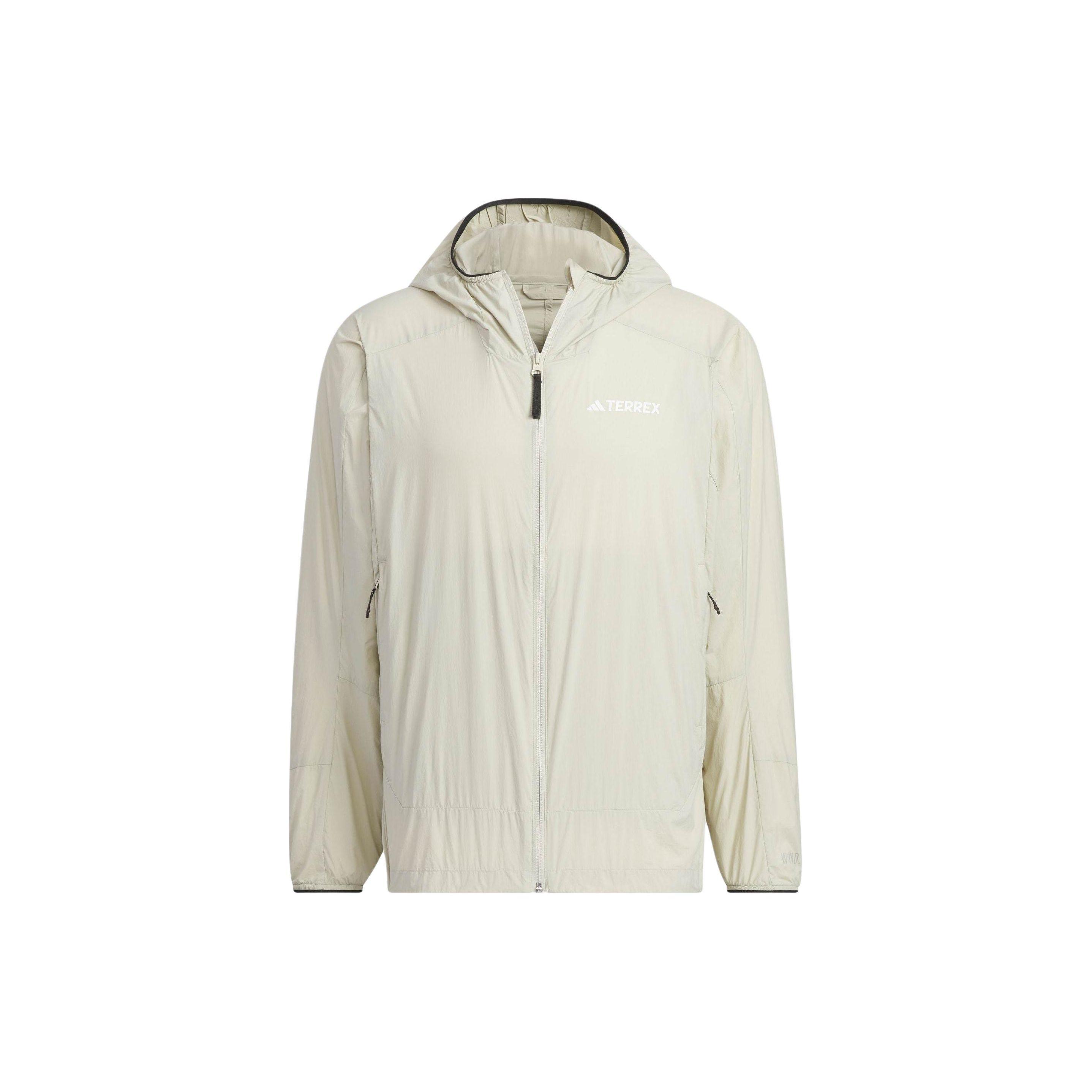 

adidas Unisex WIND.RDY Hooded Windbreaker Beige Asia Sizing IS0270 2XL