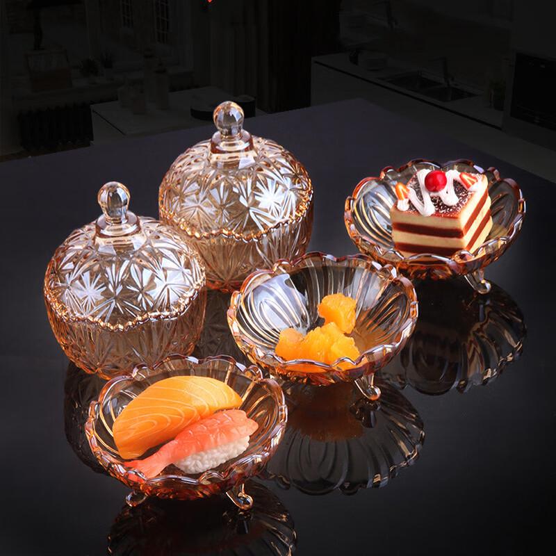 Flavinmci Creative Glass Fruit & Snack Plate