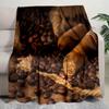 Coffee Bean Cigar Blanket Soft Comfortable All Seasons Perfect Sofa Office Naps Trips Birthday Gift Christmas Present