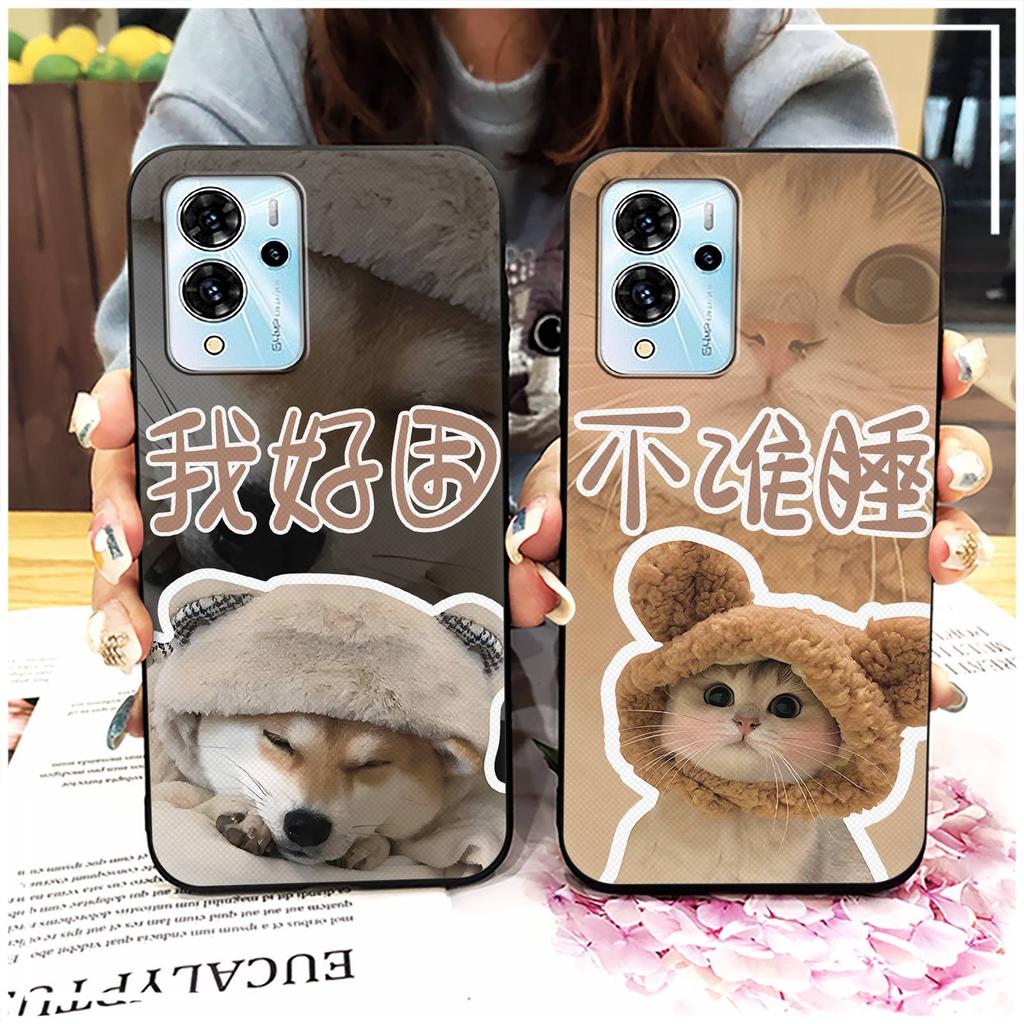 Durable Protective Phone Case For ZTE Blade V40 Pro Fashion Design Silicone Couple Phone Pouch Back Cover Shockproof TPU