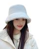 Winter Women's Hat Korean Version Autumn and Winter Warm Pure Color Big Head Circumference Fisherman Basin Hat