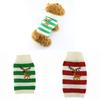 Cat Pet Puppy Dog Sweater Striped Knit Crocheted Christmas Reindeer Coat Clothes