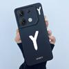 For Infinix GT 10 Pro X6739 Phone Case Lucky Initial Letter Matte Soft Silicone Shell For InfinixGT 10Pro GT10 Pro Cover Casing