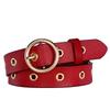 Wide Leather Twolayer Belt Women Vintage Circular Decoration Daily Wear Party