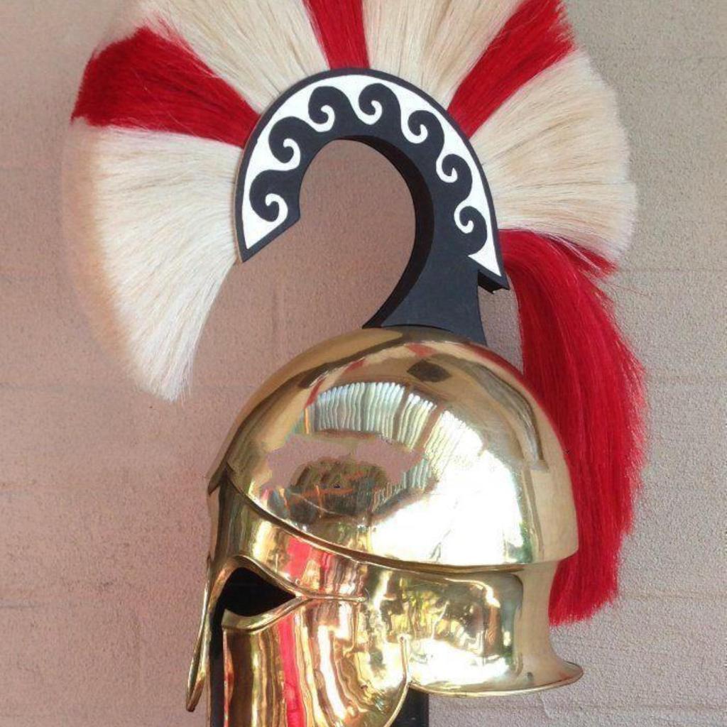 Medieval Wearable Greek Corinthian Helmet Free Leather Liner Knight Helmet