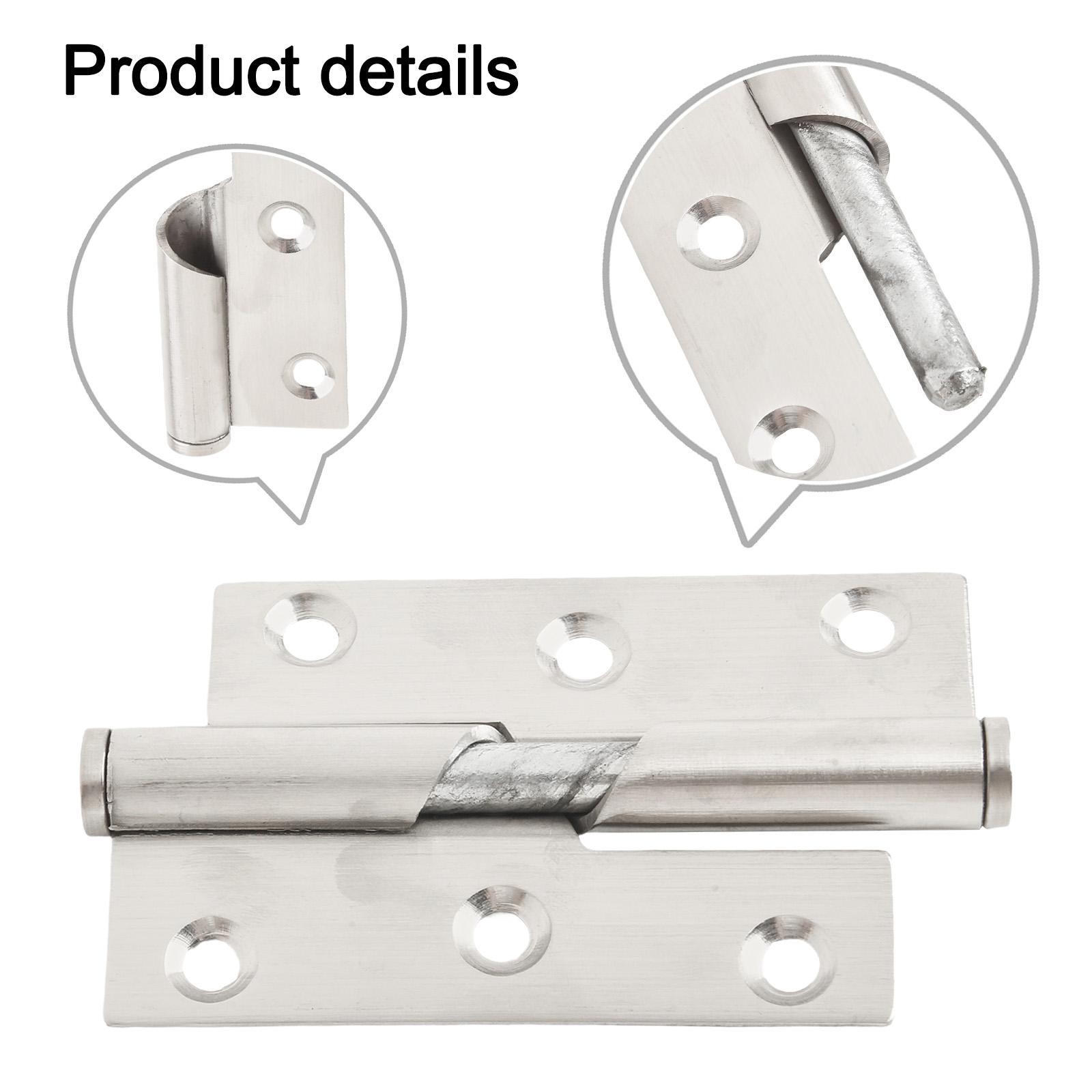 

Easy Installation Door Hinges Rising Lift Off Butt Stainless Steel 3 inch left