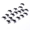  Halloween Small Black Spiders, 50PCS  Plastic Fake Spider Toys for Decor Prank Props with 2cm Lifelike Spiders 