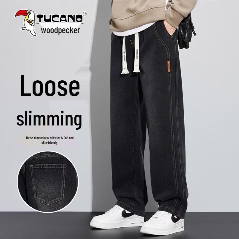 TUCANO Men s Loose Straight Vintage Wash Jeans M