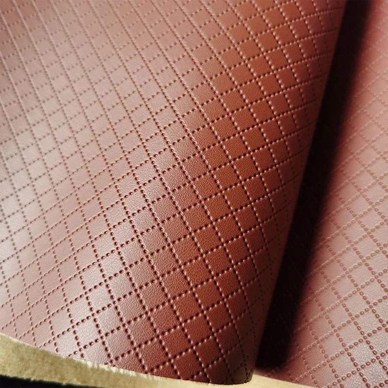 

100x137 см искусственная кожа мягкая утолщенная ромбовидная решетчатая тисненая ткань искусственная кожа для обивки изголовья дивана 1 yard