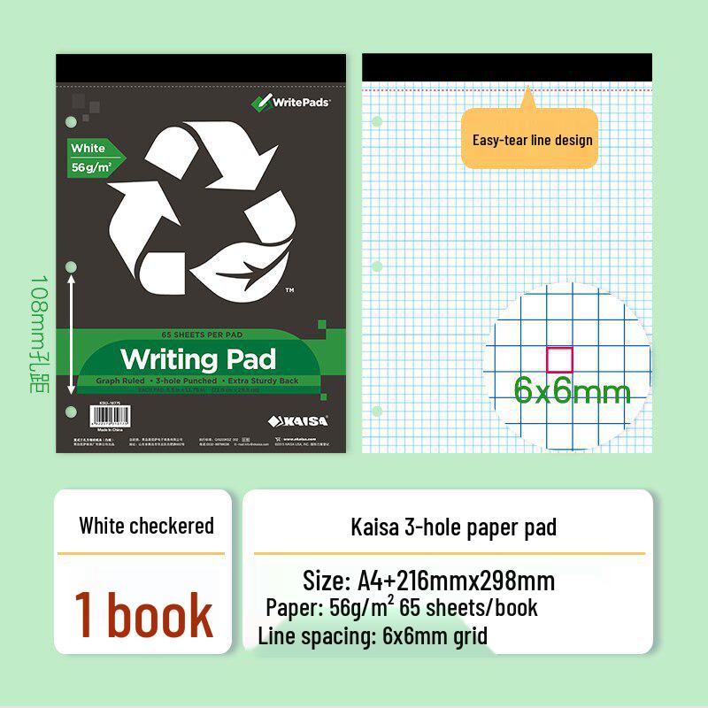 Kaisa A4 Three-Hole American Style Loose-Leaf Detachable Notebook Standard