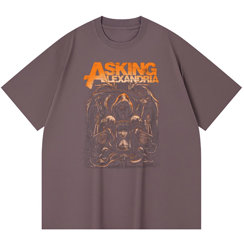 230 g/m² 100% Baumwolle Heavy Metal T-Shirt Rockband Beliebte Musik Druck Unisex Schweres Baumwoll-T-Shirt