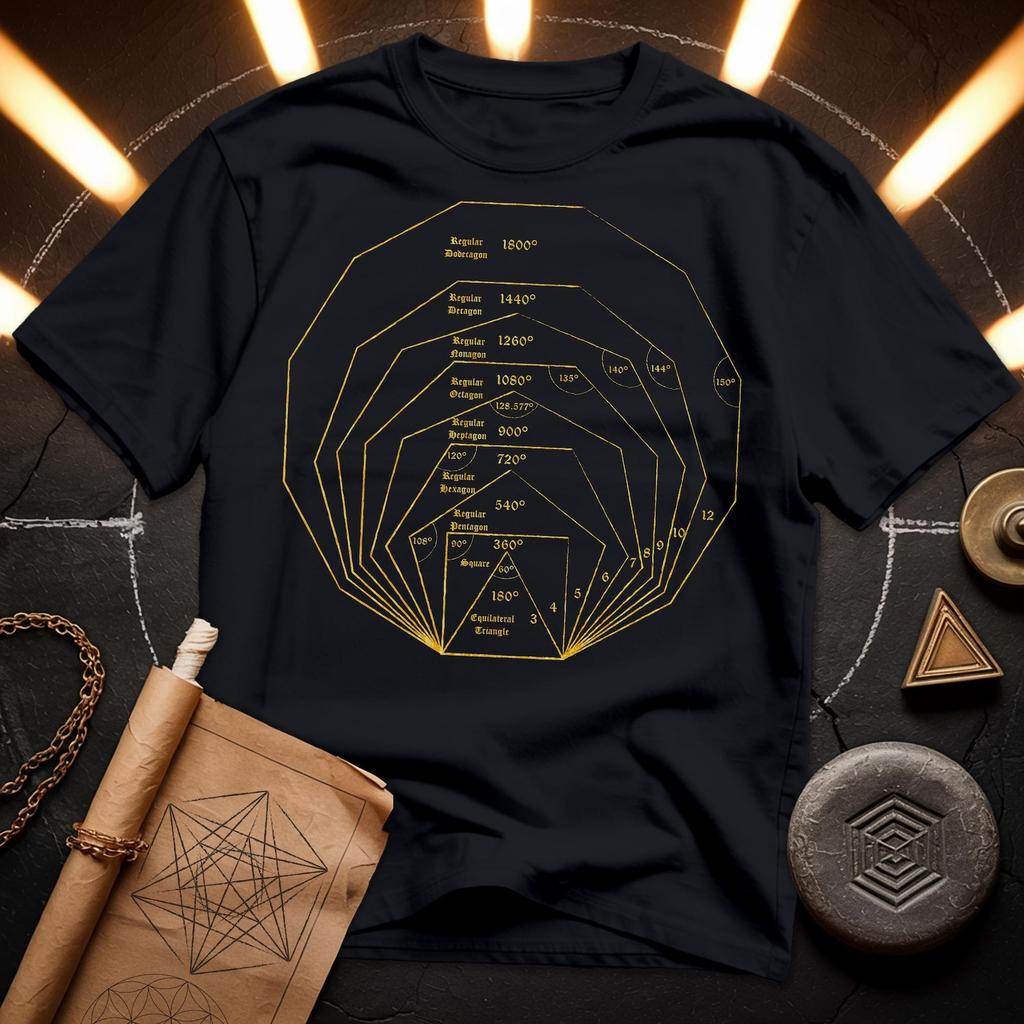 Geometric Polygons T-Shirt | Sacred Geometry Spiritual Tee
