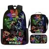 Dandy'S World Student School Bag Dandy'S World Cartoon Cute Backpack Three-Piece Set Satchel Bag Pencil Case