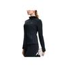 Fila Fitness Knitted Hooded Comfortable Long Sleeve Jacket Women Jackets Deep-Black A11W511503F-BK