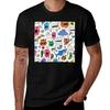 Edgy Monster Doodle Art Pattern Tshirt Summer Shirt Anime T Shirts Funny Costumes Unisexs Big And Tall T Shirts
