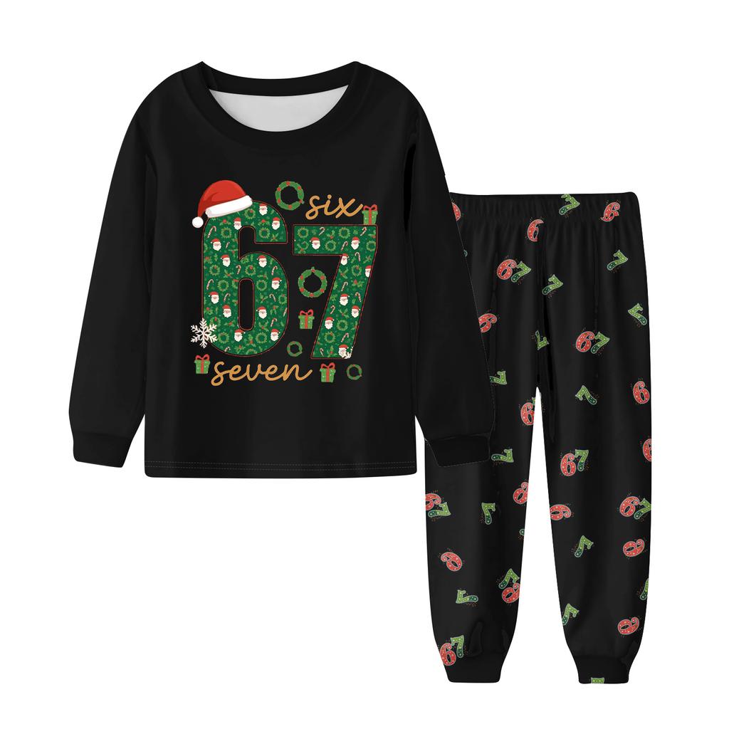 Children's Set - Boy And Girl Printed Thin Two-Piece Set With Long Sleeves And Pants