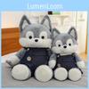 Husky Trousers Suspender Plush Toy Cartoon Stuffed Doll Decoration Kids Gifts