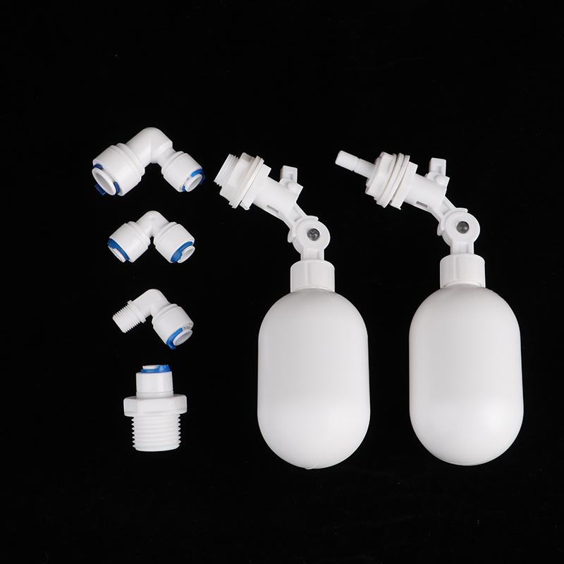 Water Tank Level Control Reverse Osmosis System 1/4" 3/8" Mini Float Valve Aquarium Fish Tank Water Dispenser Float Ball Valve